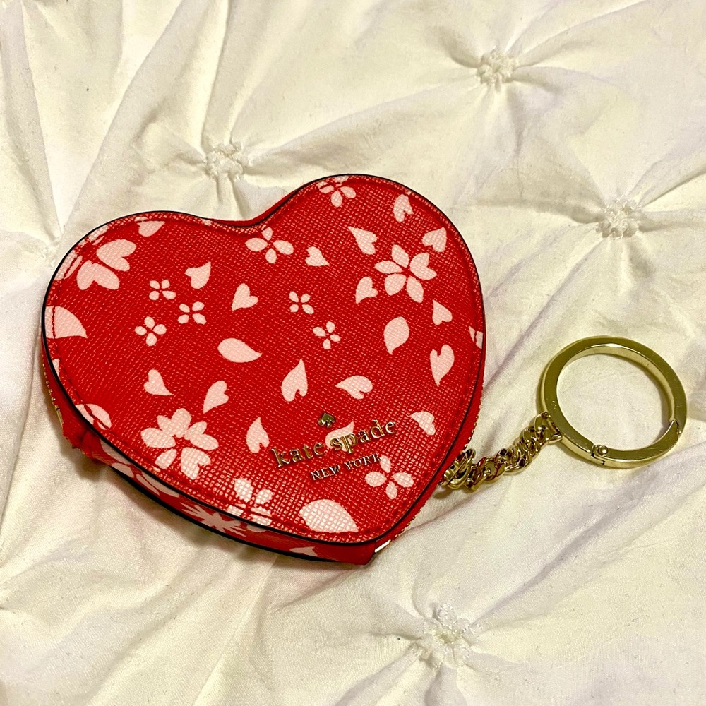 Kate Spade Heart Shaped Coin Purse Like New